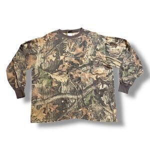 Vintage Ranger Hunting Shirt Mens Advantage Timber Camouflage Green Brown XL